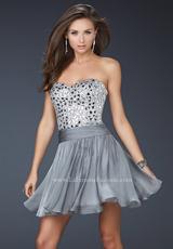 2012 La Femme Prom Dresses 17953.  Available in Cotton Candy Pink, Midnight Blue, Platinum, White